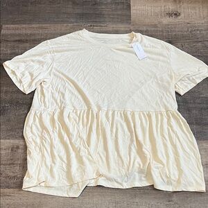 American Eagle Outfitters Cream Blouse